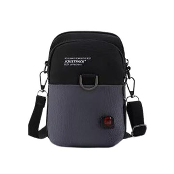Compact Urban Shoulder Bag with Colourblock Style & Multiple Compartments